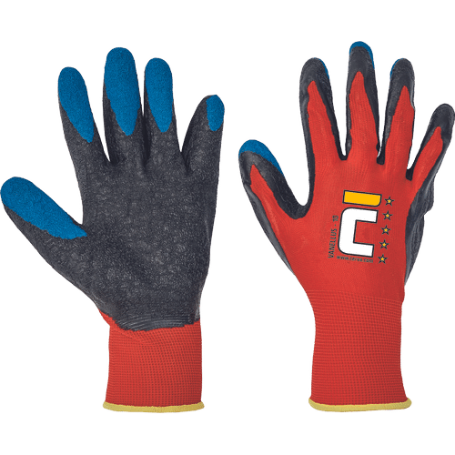 VANELLUS gloves dipped in latex red