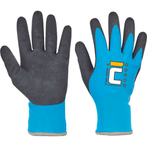 TETRAX WINTER gloves nylon latex blue