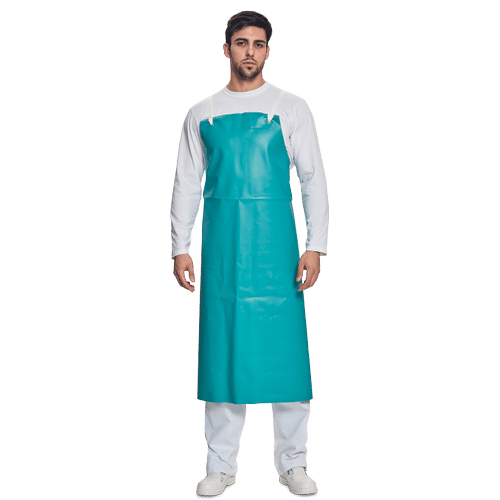 Ansell 56-100(PVC-45G)Apron thick green