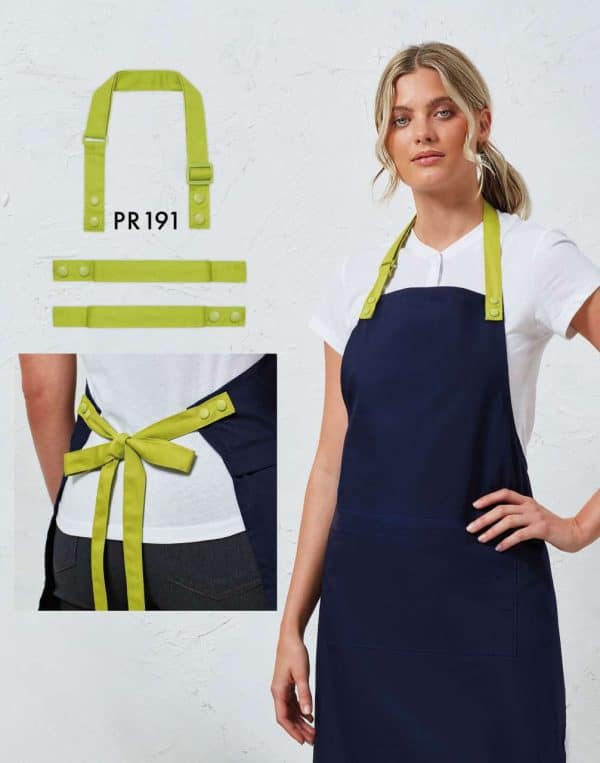 PR191 'COLOURS ' SWAP & POP APRON - STRAP