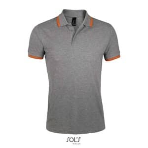 Grey Melange/Orange