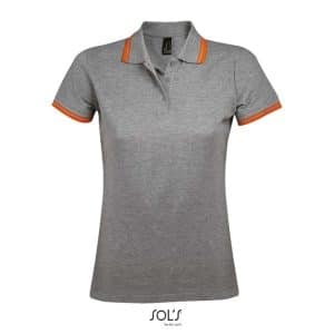 Grey Melange/Orange