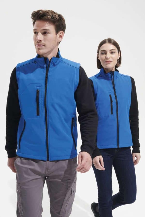 SO46601 SOL'S RALLYE MEN - SLEEVELESS SOFTSHELL JACKET