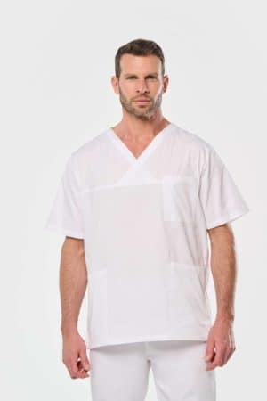 WK504 UNISEX SHORT SLEEVE COTTON TUNIC