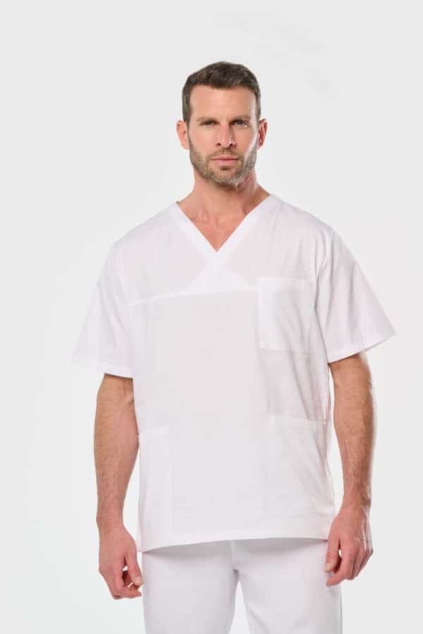 WK504 UNISEX SHORT SLEEVE COTTON TUNIC