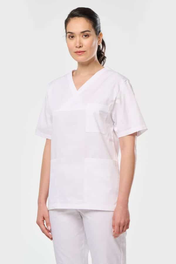 WK504 UNISEX SHORT SLEEVE COTTON TUNIC