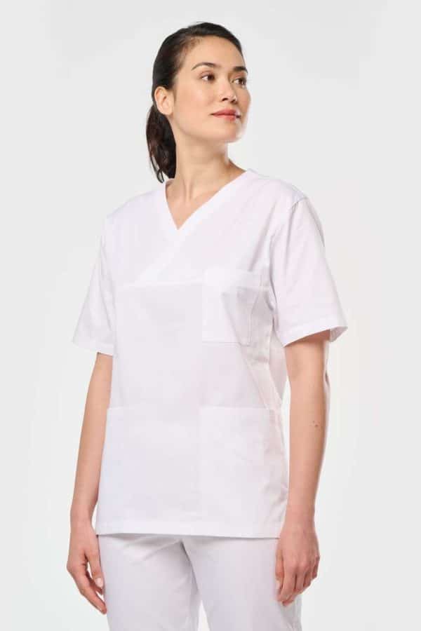 WK504 UNISEX SHORT SLEEVE COTTON TUNIC