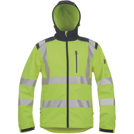 03010559 KNOXFIELD HVPS softshell jacket yellow DSC 2956.tif