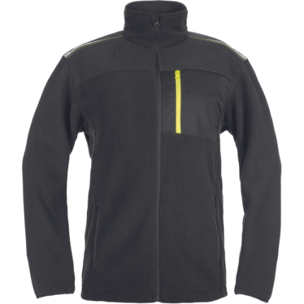 03010717 EMERTON STR fleece jacket black yellow DSC 3051.tif
