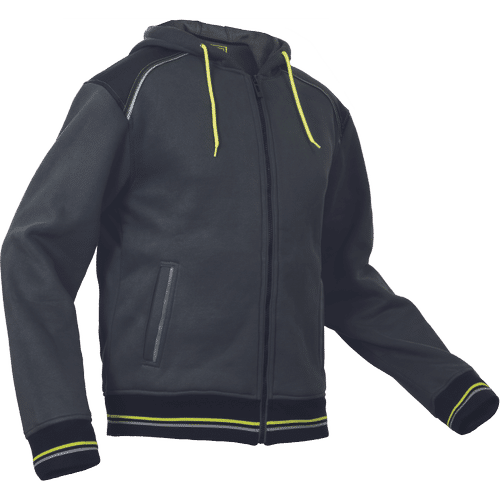 SHELDON hoodie anthracite/yellow