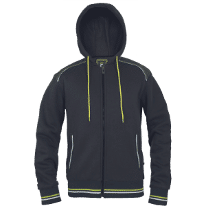 SHELDON hoodie anthracite/yellow