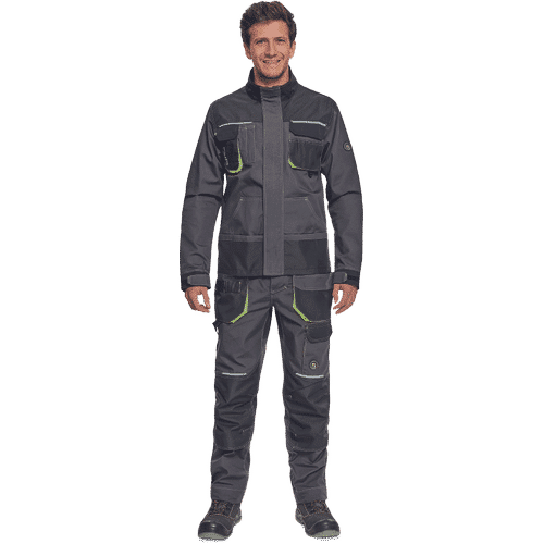 GREENDALE jacket anthracite/lime