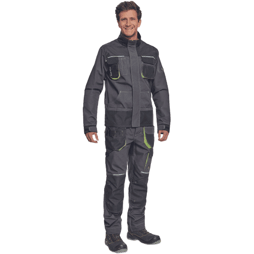 GREENDALE jacket anthracite/lime