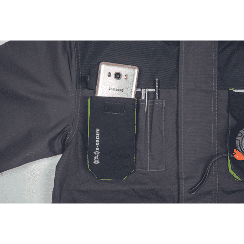 GREENDALE jacket anthracite/lime