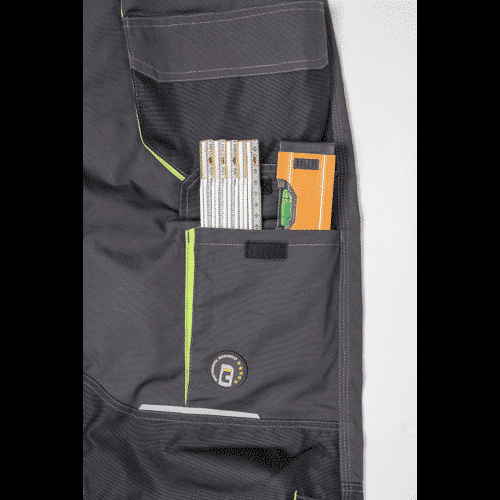 GREENDALE trousers anthracite/lime