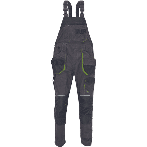GREENDALE bibpants anthracite/lime