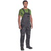 GREENDALE bibpants anthracite/lime