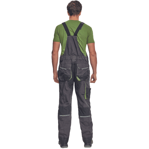 GREENDALE bibpants anthracite/lime