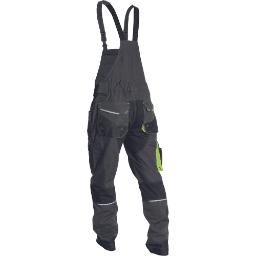 GREENDALE bibpants anthracite/lime