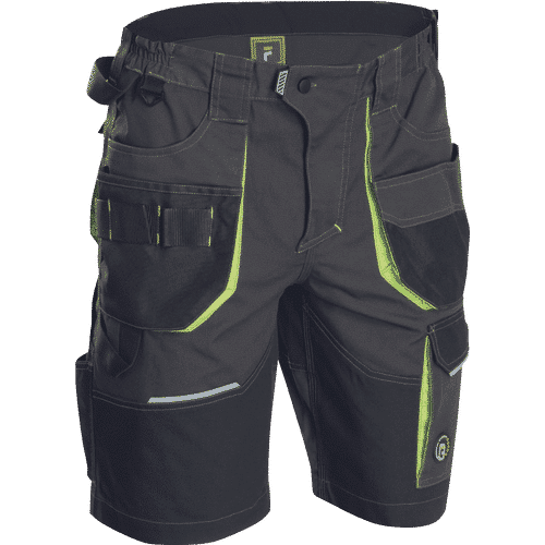 GREENDALE shorts anthracite/lime