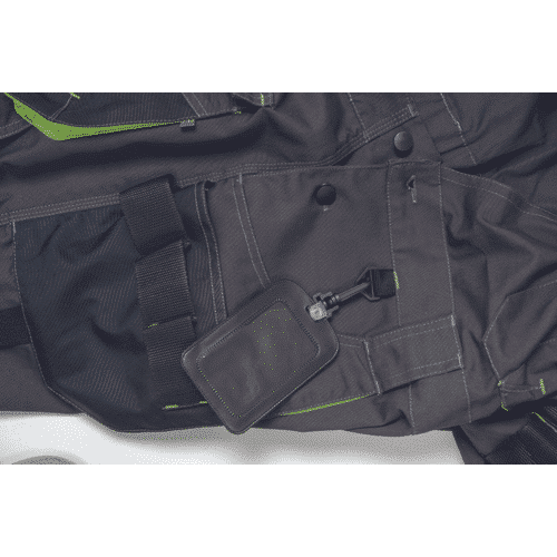 GREENDALE shorts anthracite/lime