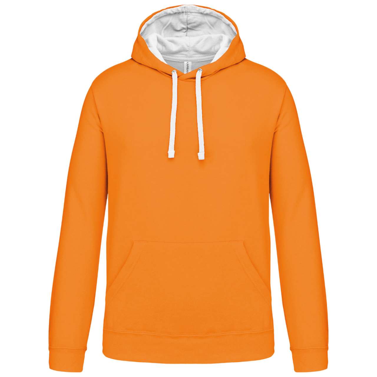 KA446 MEN'S CONTRAST HOODED SWEATSHIRT