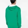 KA466 MEN'S CONTRAST HOODED FULL ZIP SWEATSHIRT