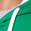 KA466 MEN'S CONTRAST HOODED FULL ZIP SWEATSHIRT