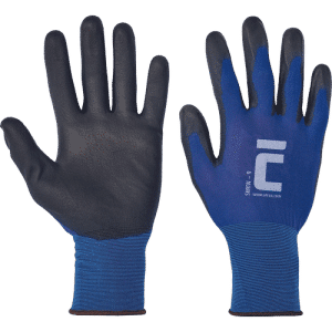 SMEW gloves nylon-18G/PU palm blue/bl