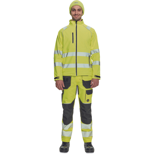 SHELDON HV softshell jacket yellow
