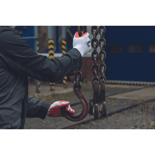 REDWING gloves coated with latex -