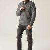 RETRF673 SOLOMON ZIP-NECK KNITTED PULLOVER