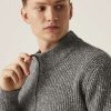 RETRF673 SOLOMON ZIP-NECK KNITTED PULLOVER