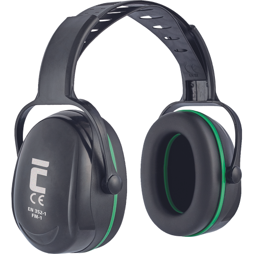 04020132-FM-1-green-CERVA-2019-LEDEN-37298.tif FM-1 earmuff black-green - Slika 1